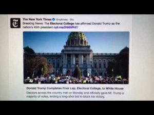 electoral college makes donald t