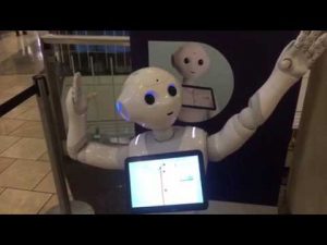 meet pepper robot at westfield v