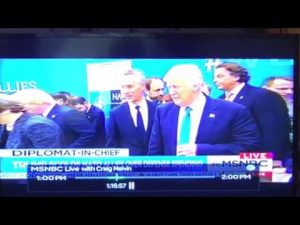 donald trump pushes nato officia
