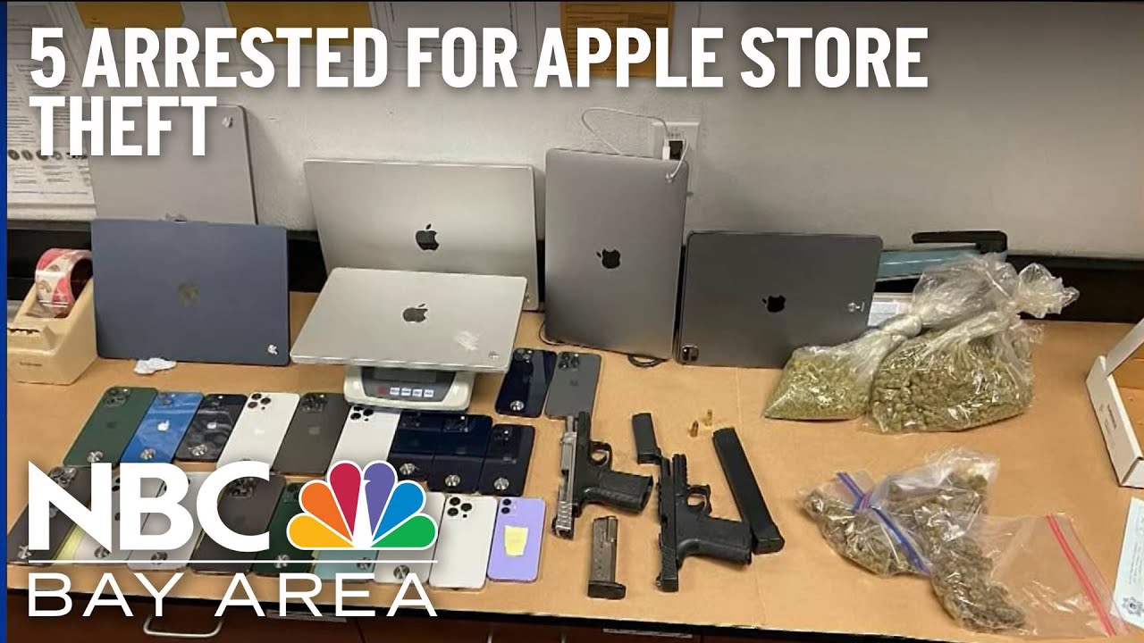 5 Arrested In Walnut Creek Apple Store Theft: Police