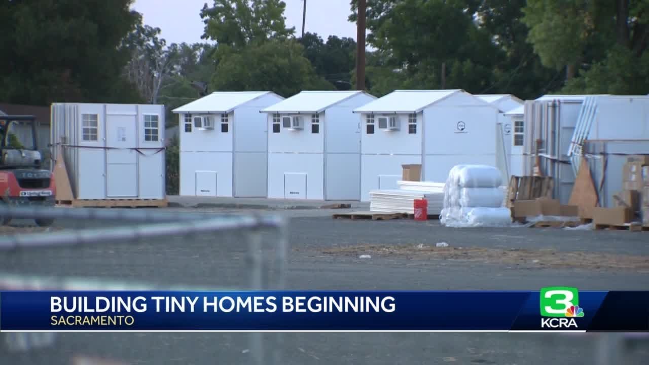 Building Begins For Tiny Homes In Sacramento County