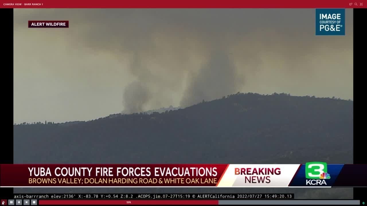 Evacuations Issued In Yuba County Due To Fire