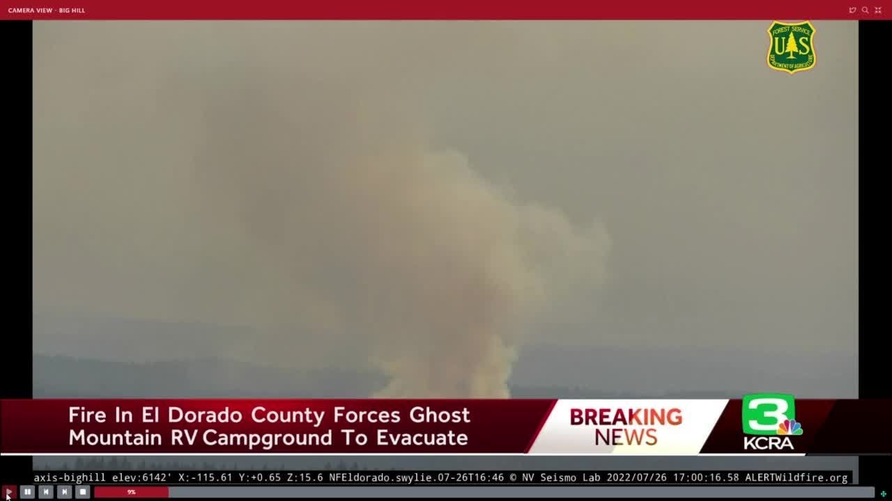 Fast Spreading Cable Fire In El Dorado County Prompts Evacuations