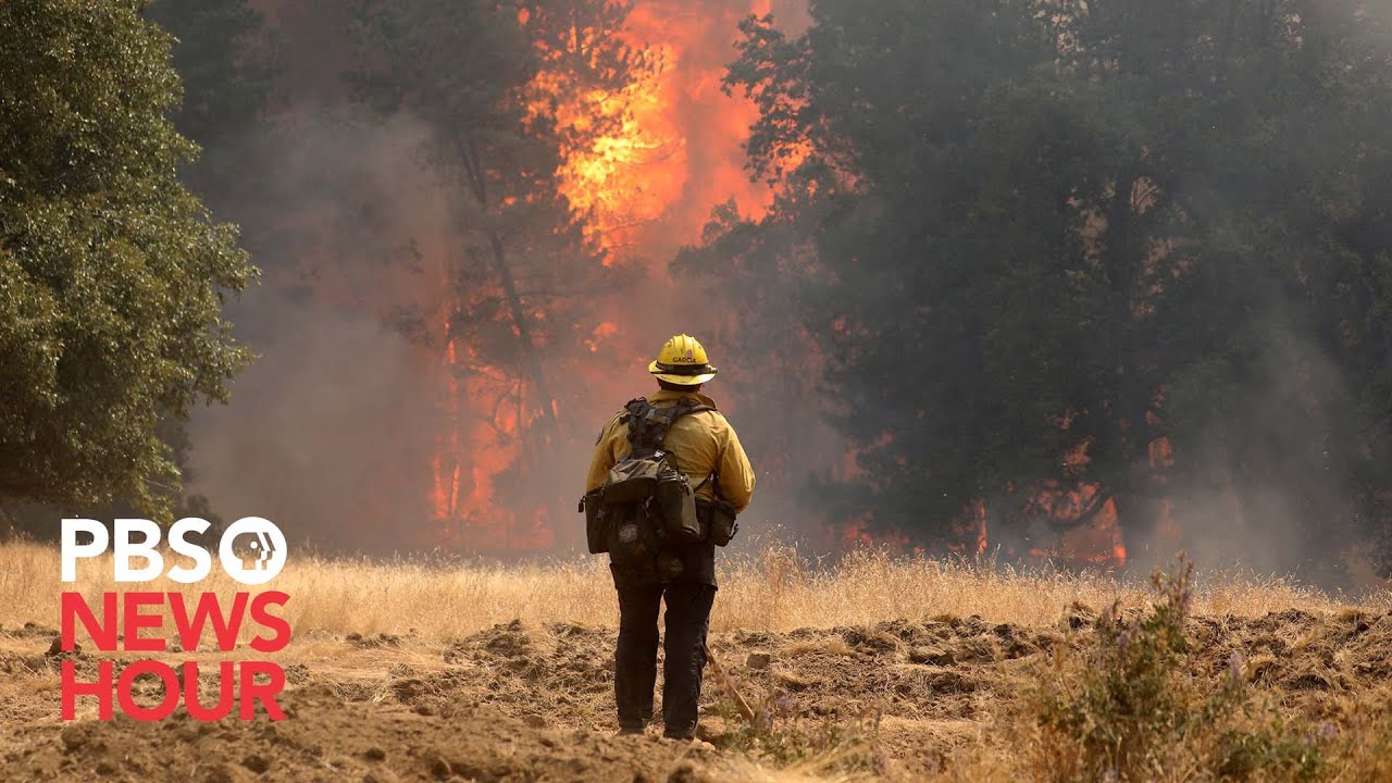 Firefighters Work To Slow Wildfire Near Yosemite #shorts