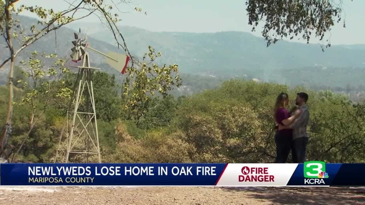 Newlyweds Lose Home In Oak Fire Burning In Mariposa County