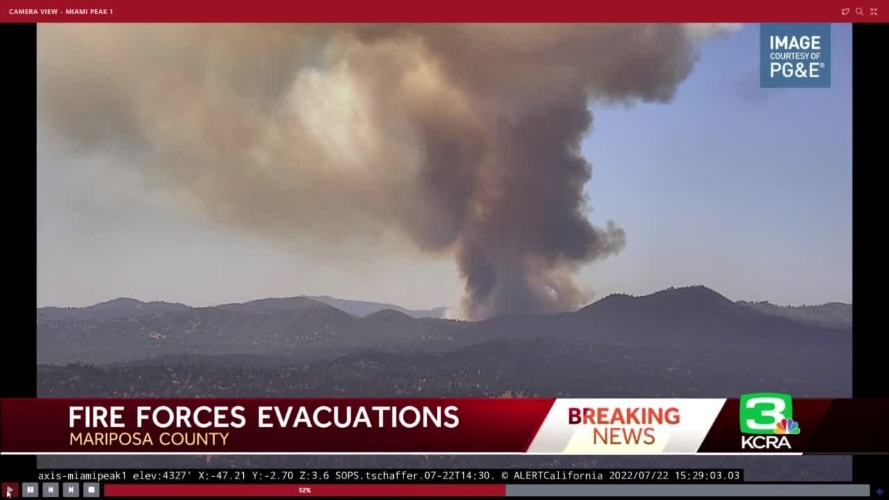 Oak Fire: Evacuation Order Issued For Fire Burning In Mariposa County