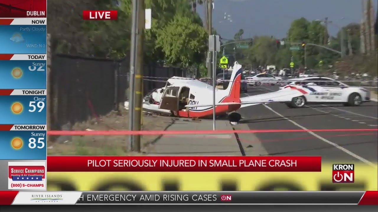 Pilot Suffers ‘serious Injuries’ After Plane Crash In San Jose