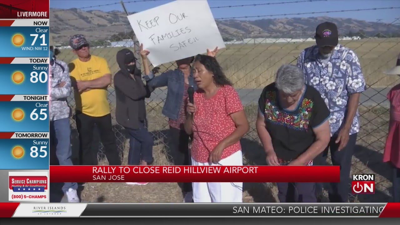 Rally Held For Reid Hillview Airport In San Jose To Close