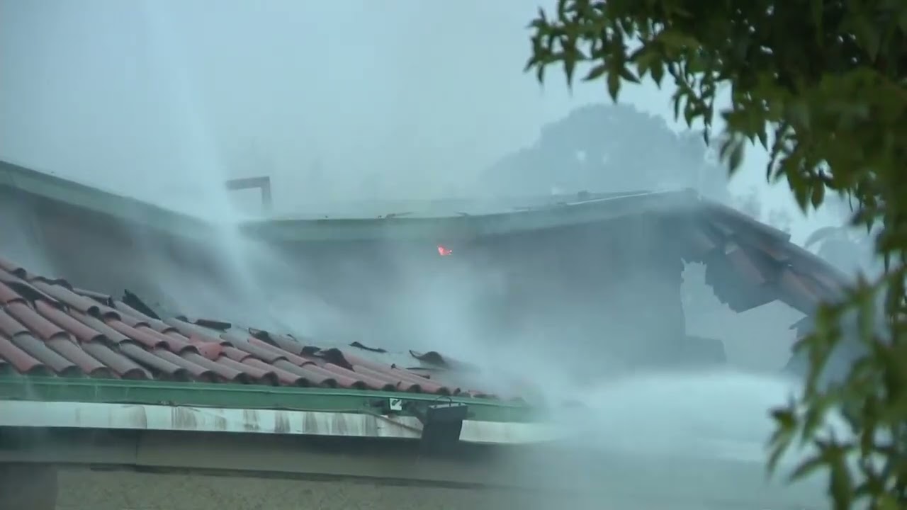 Raw Video: Early Morning Fire Guts San Jose Restaurant