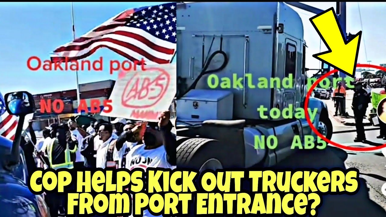 Raw Video Of Truckers Blocking Semi Trucks From Entering Oakland Ports Happening Now