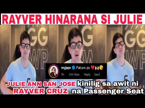 Rayver Cruz Hinarana Si Julie Ann San Jose Ng Kantang Passenger Seat!