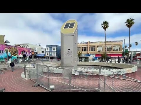 S.f. Mission District Bart Plaza Fenced Off