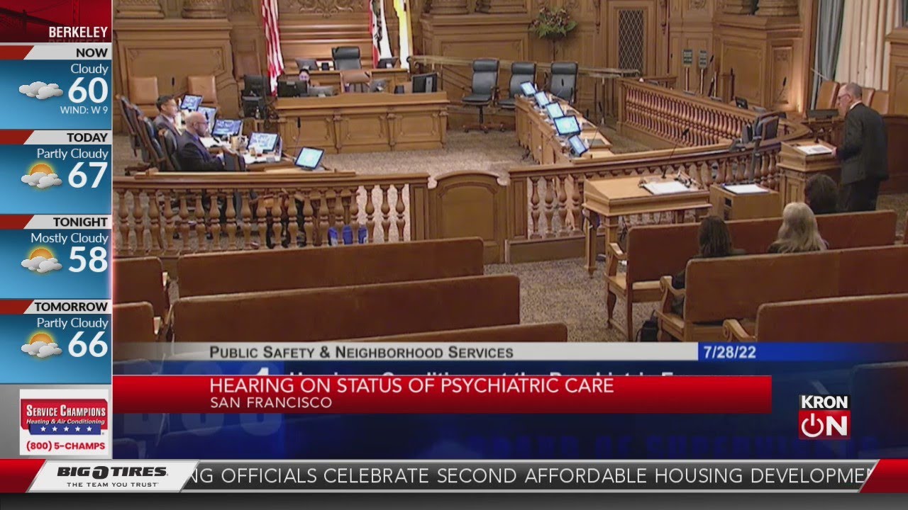 San Francisco Holds Hearing On Status Of Psychiatric Care