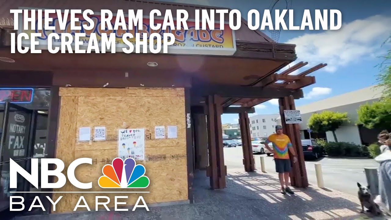Thieves Ram Car Into Oakland Ice Cream Shop