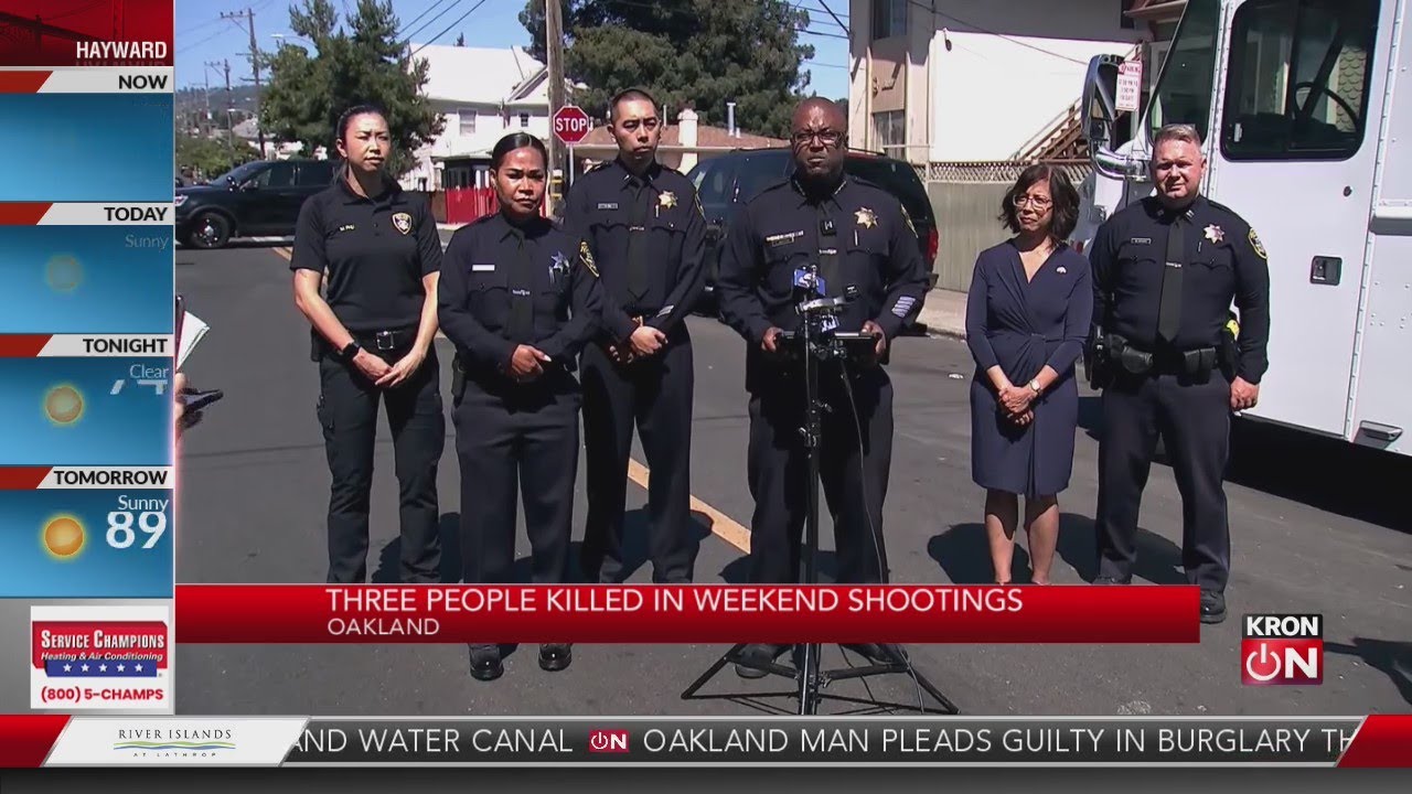 Three People Killed In Oakland Shootings Over The Weekend