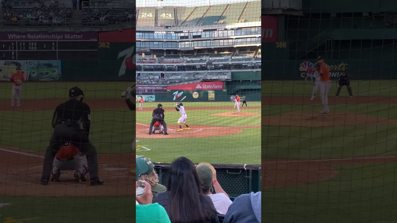 Tony Kemp Hits A Double Oakland A’s Vs Houston Astros #shorts