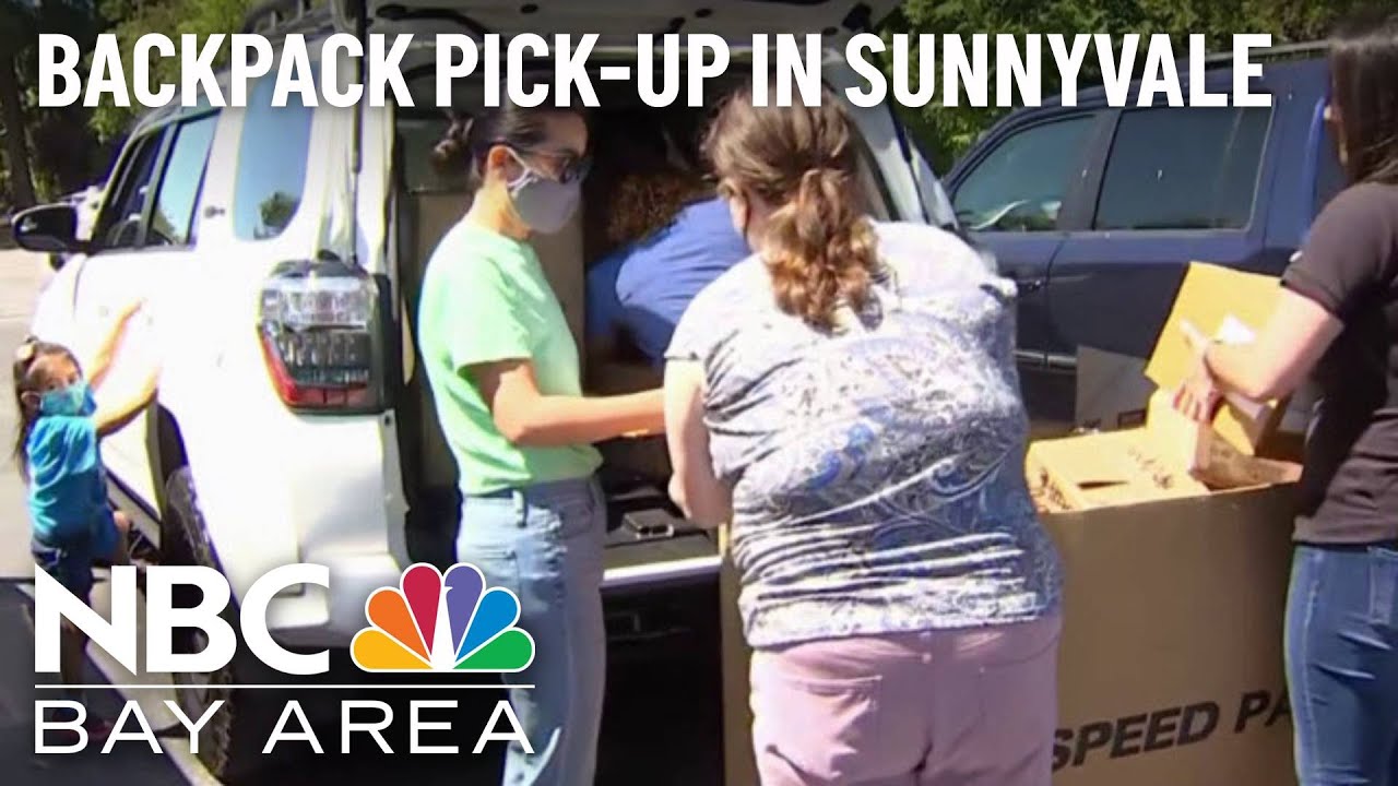 Volunteers In Sunnyvale Distribute Hundreds Of Full School Backpacks