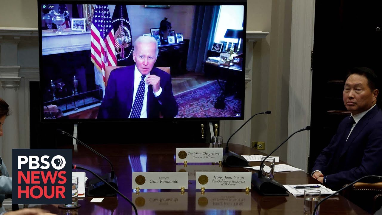 Watch: Biden Speaks Virtually With Sk Group On $22 Billion Investment Into U.s. Industries