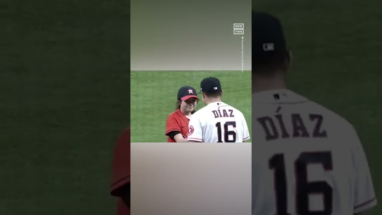 10 Year Old Uvalde Survivor Throws First Pitch At Astros Game