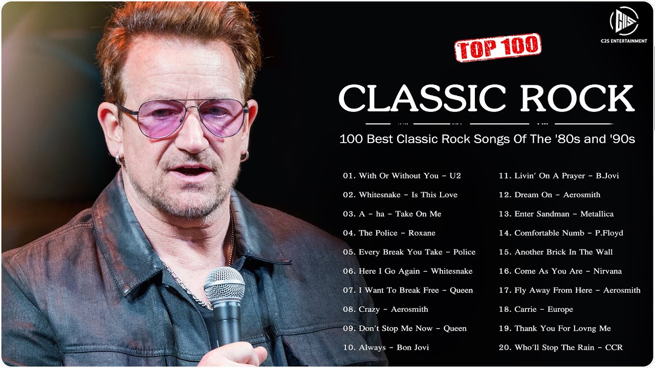100 Best Classic Rock Songs Of The '80s And '90s || U2, Queen, The Police, Bon Jovi, GN'R 1 100 Best Classic Rock Songs Of The ’80s And ’90s || U2, Queen, The Police, Bon Jovi, Gn’r