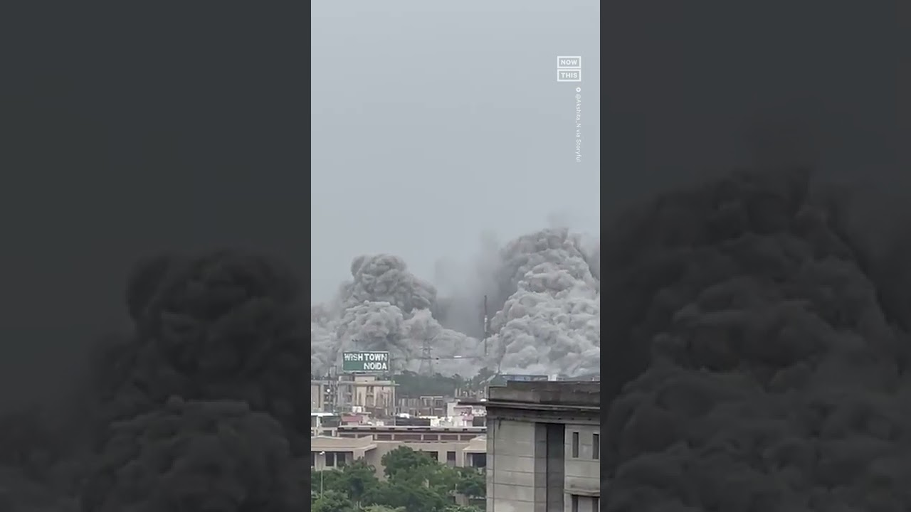 338 Ft Tall Skyscrapers Demolished In India