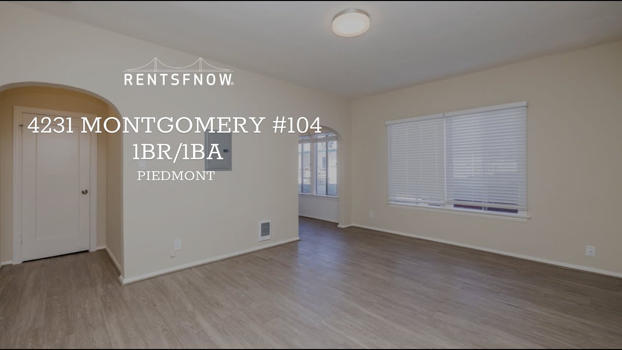 4231 Montgomery #104, Oakland Ca | 1 Bedroom 1 Bath