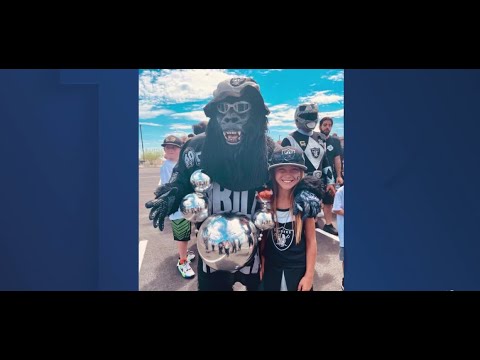 9 Year Old Girl Sees Las Vegas Raiders In Action After Special Birthday