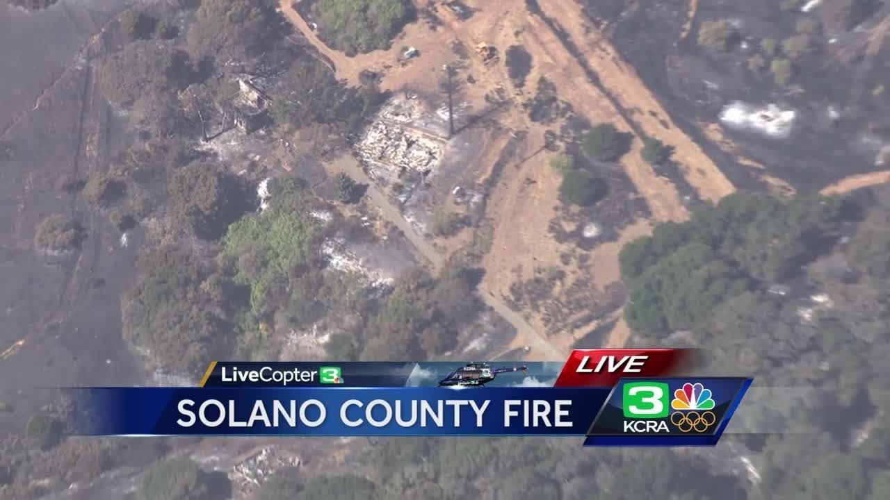 Aerial Video Shows Atlas Fire Destruction In Solano County