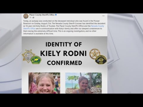 Autopsy Confirms Kiely Rodni’s Body Was Found In Truckee Reservoir