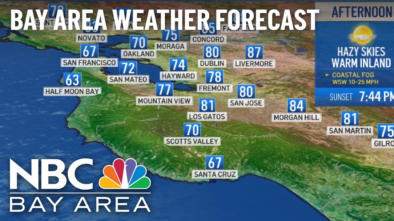 Bay Area Forecast: Hazy & Mild Start, Hot Finish To The Week Ahead