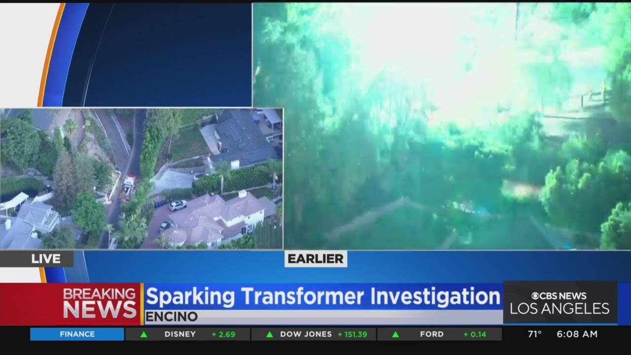 Blown Transformer Cuts Power For Hundreds After Tree Falls On Power Lines In Encino