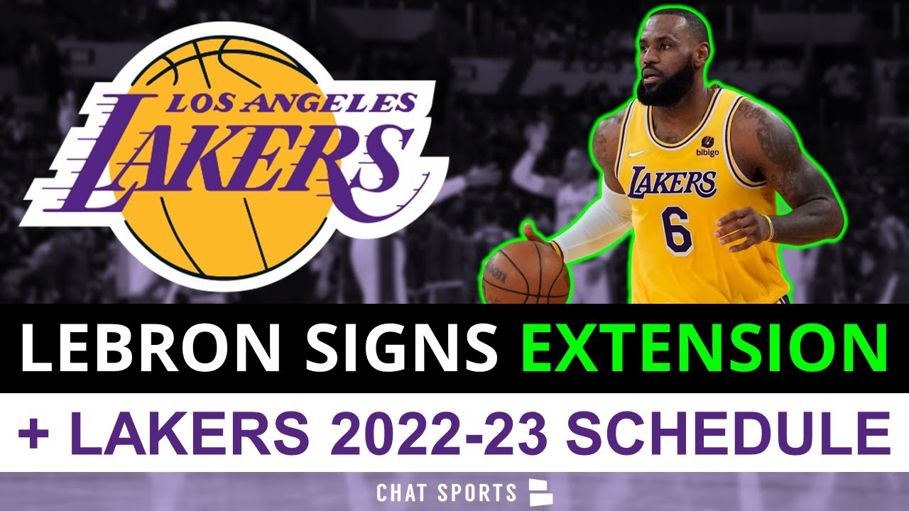 Breaking: Lebron James Extension Signed + Pau Gasol News, 10 Must See Games On Lakers 2022 Schedule