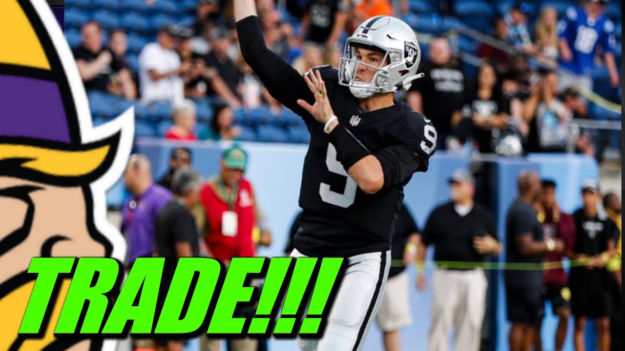 Breaking: Vikings Trade For Raiders Qb Nick Mullens!