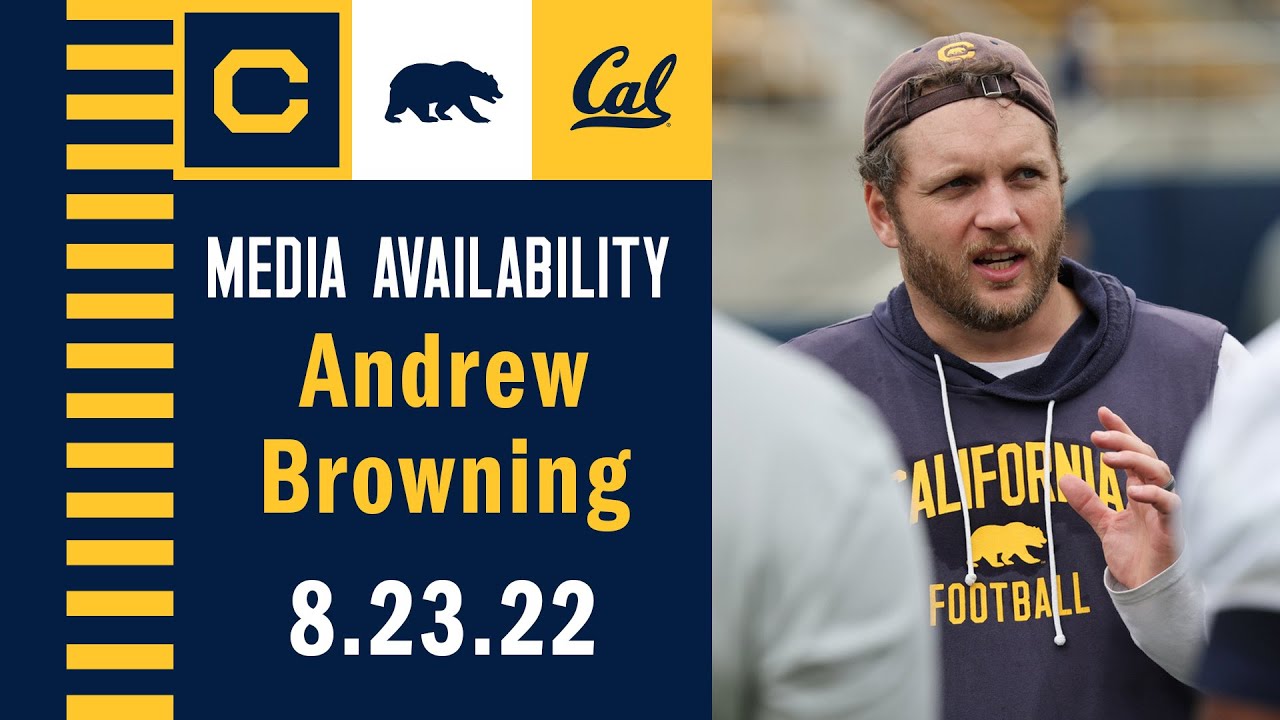 Cal Football: Andrew Browning Media Availability (08.23.22)