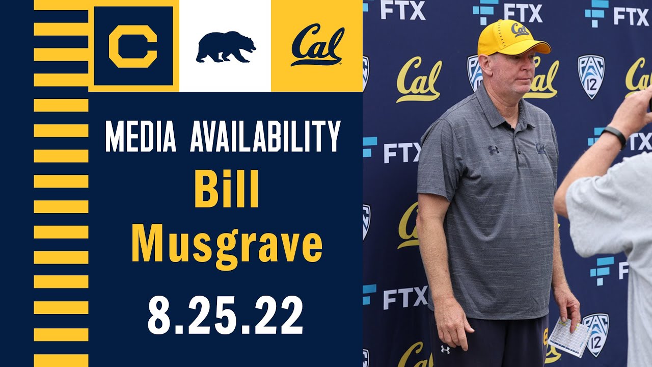 Cal Football: Bill Musgrave Media Availability (08.25.22)