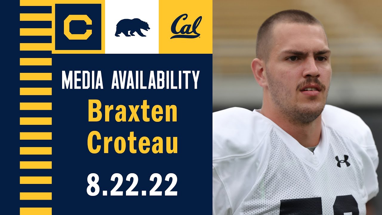 Cal Football: Braxten Croteau Media Availability (08.20.22)