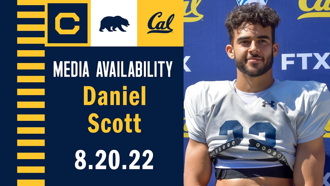 Cal Football: Daniel Scott Media Availability (08.20.22)