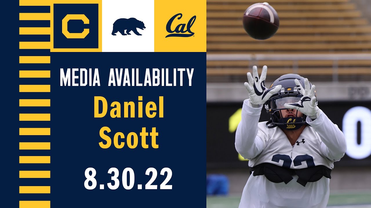 Cal Football: Daniel Scott Media Availability (08.30.22)