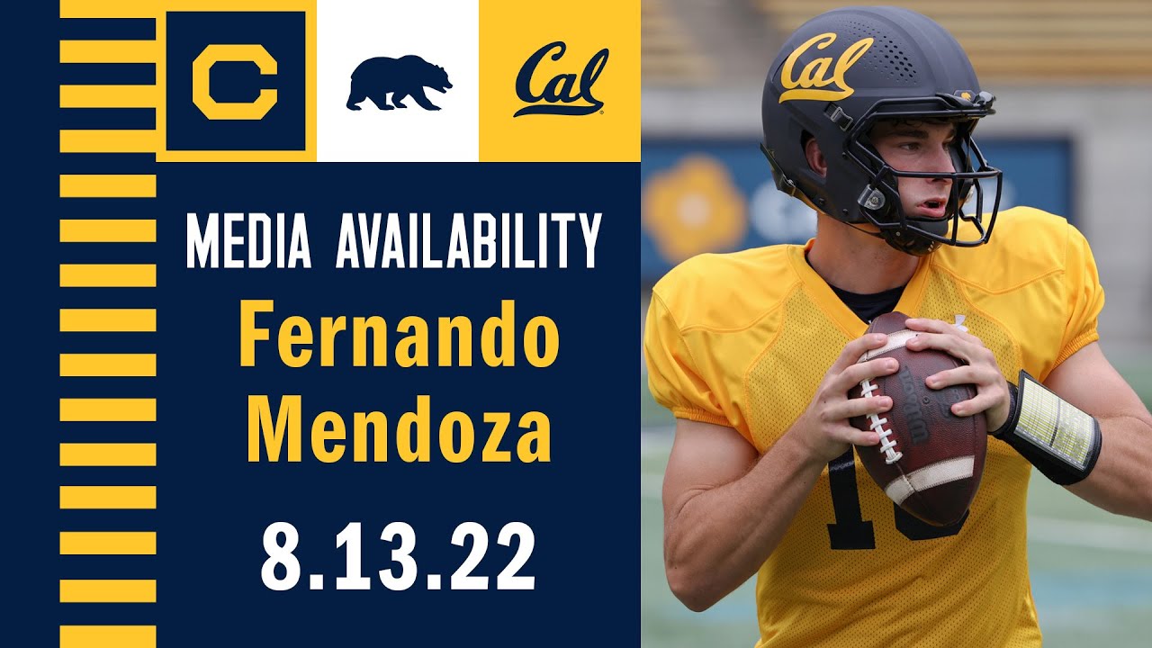 Cal Football: Fernando Mendoza Media Availability (8.13.22)