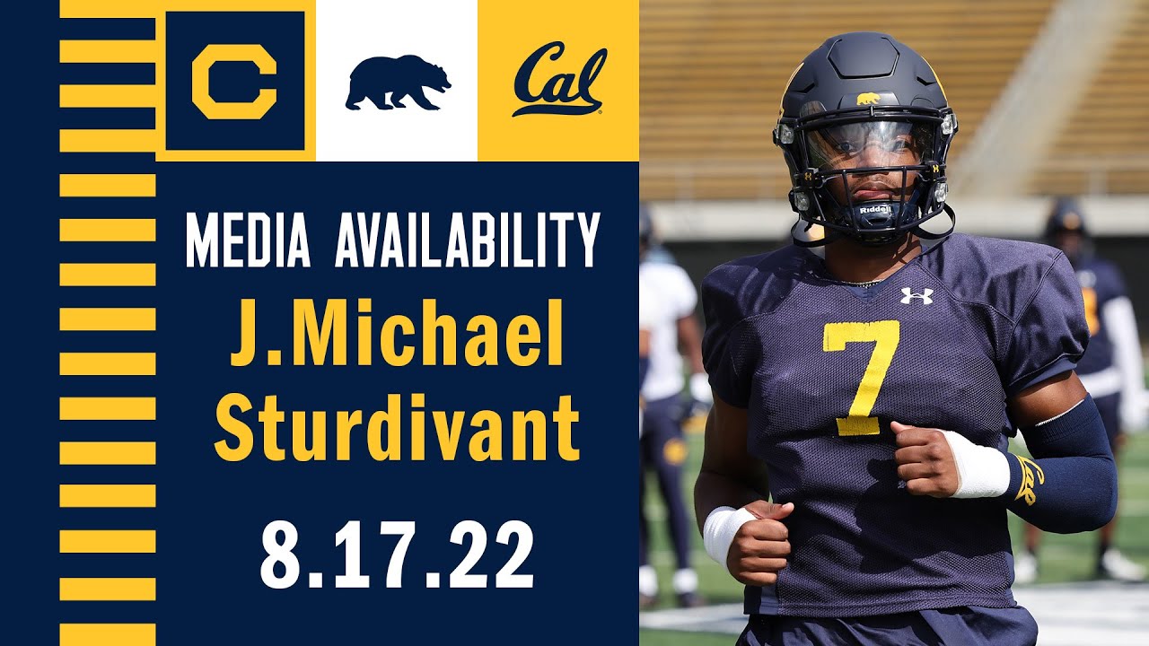 Cal Football: J.michael Sturdivant Media Availability (8.17.22)