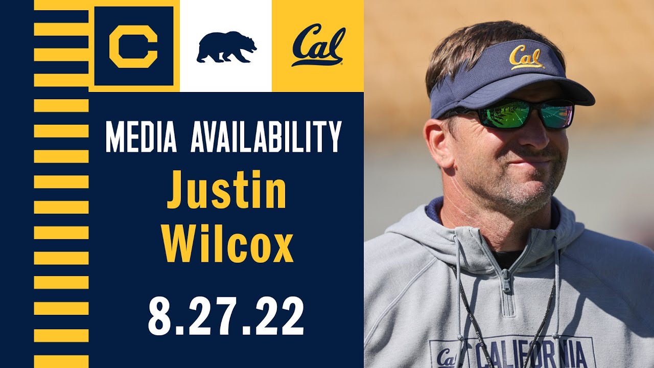 Cal Football: Justin Wilcox Media Availability (08.27.22)