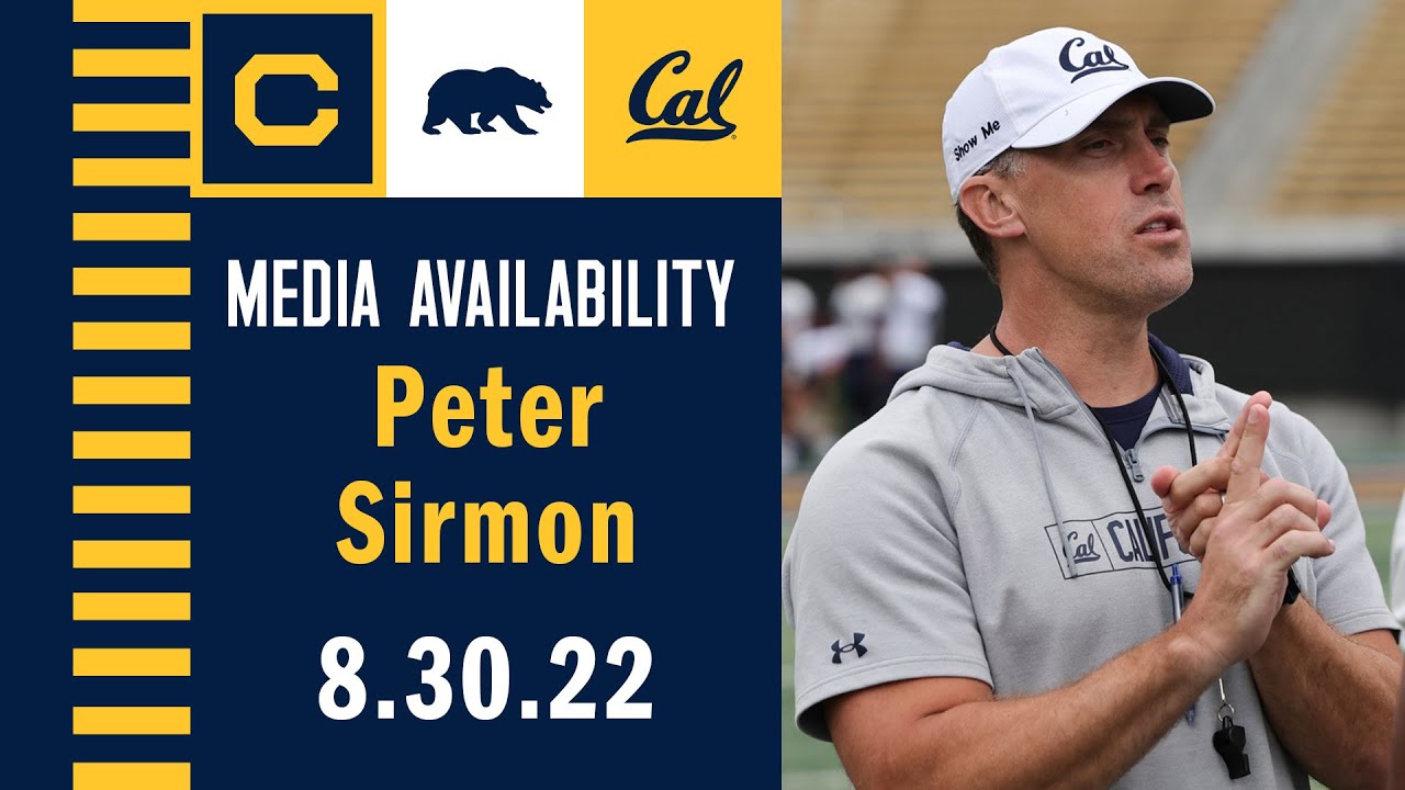 Cal Football: Peter Sirmon Media Availability (08.30.22)