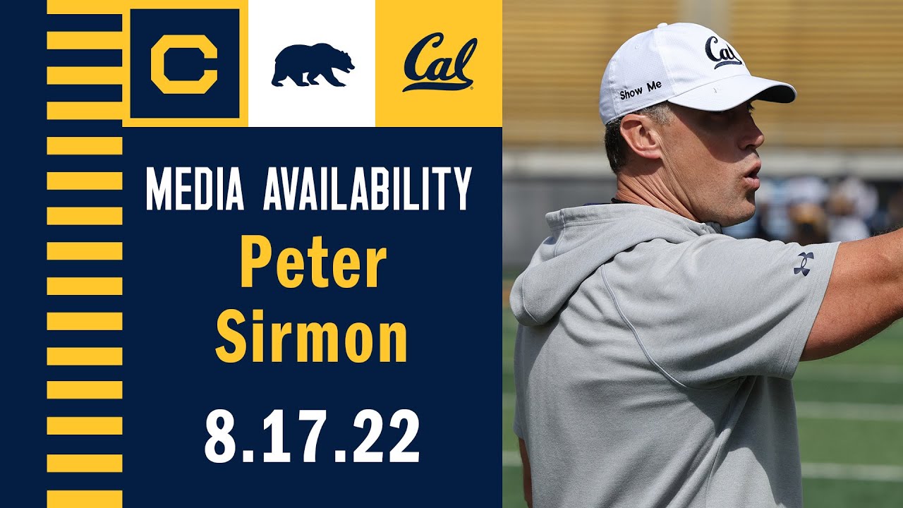 Cal Football: Peter Sirmon Media Availability (8.17.22)