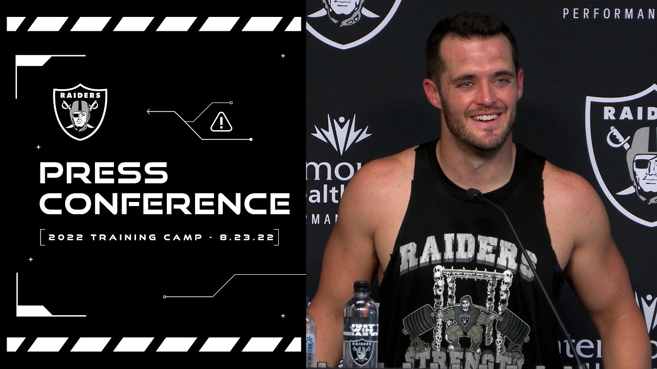 Carr, Crosby, Hankins And Bolden Presser – 8.23.22 | Raiders | Nfl