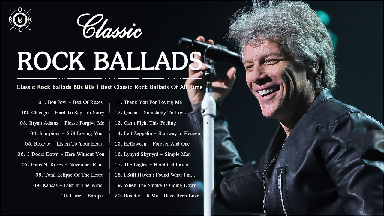 Classic Rock Ballads – Best Rock Ballads 80s And 90s – Rock Ballads Hot