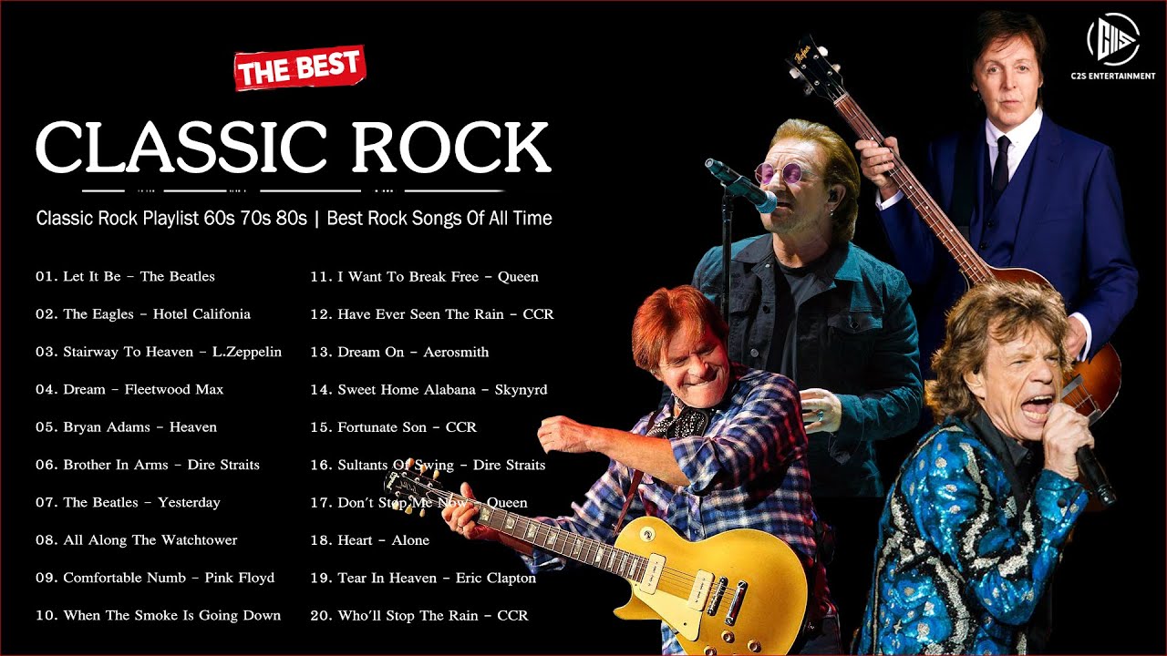 Classic Rock Playlist 60s 70s 80s | Best Rock Of All Time | Led Zeppelin, Dire Straits, Queen, Ccr