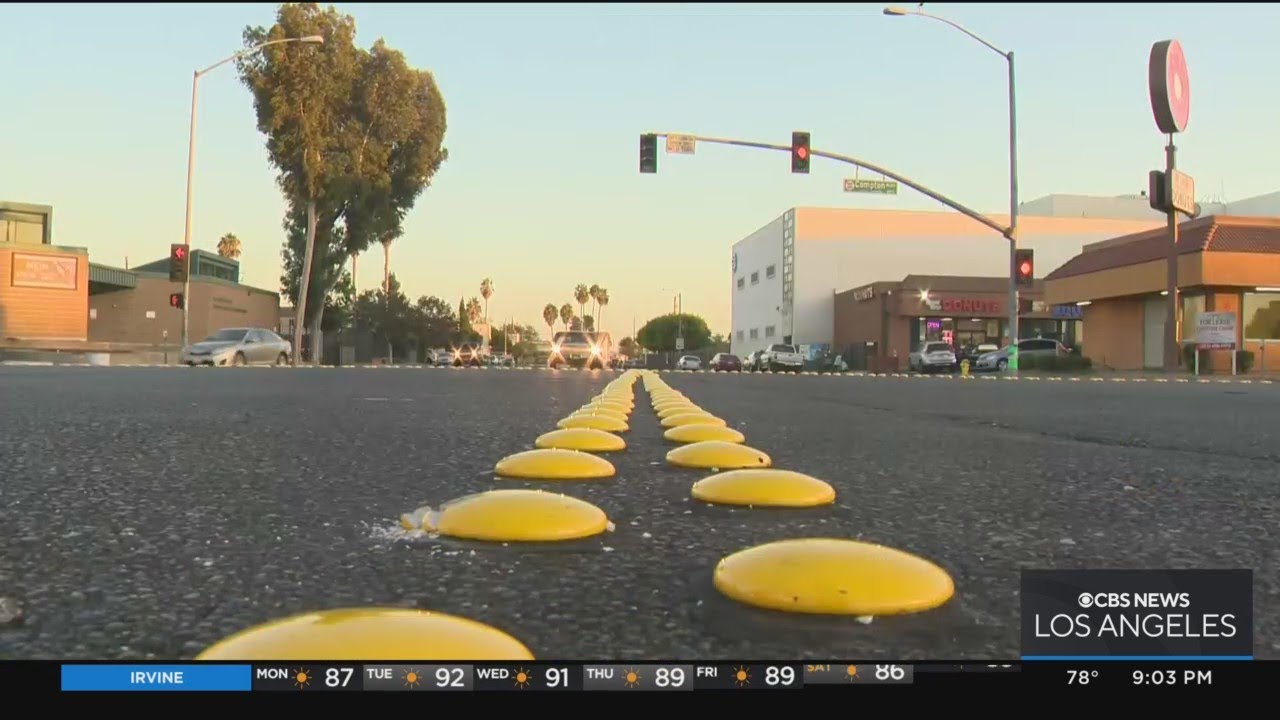 Compton Hopes To Stop Street Takeovers With Botts’ Dots