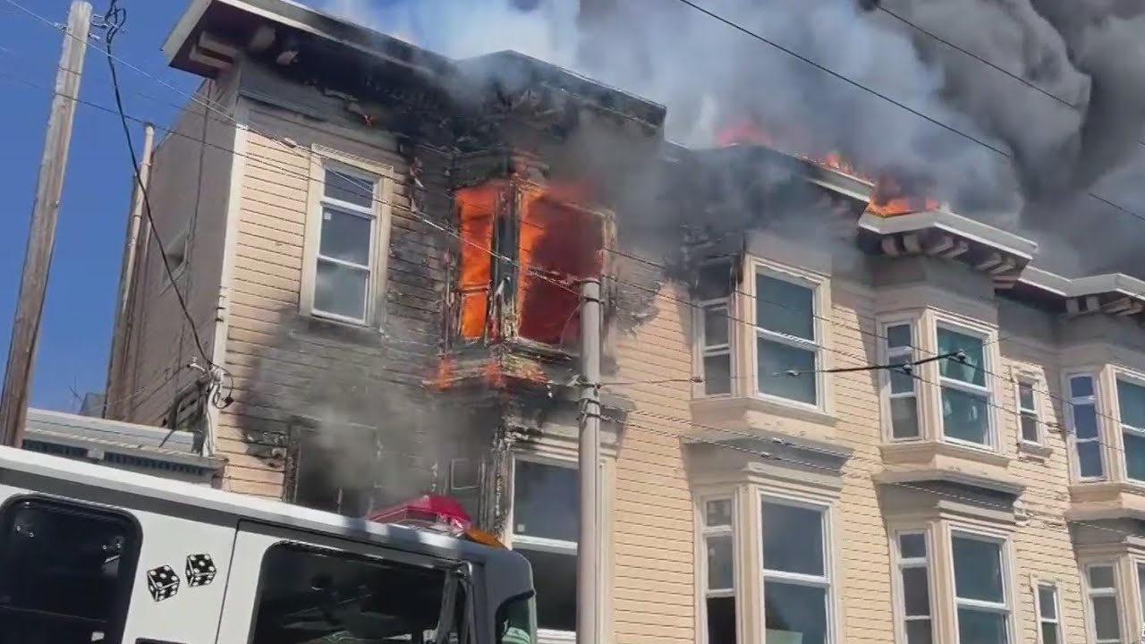 Crews Battle 3 Alarm Blaze In Apartment Building Near San Francisco’s Alamo Square