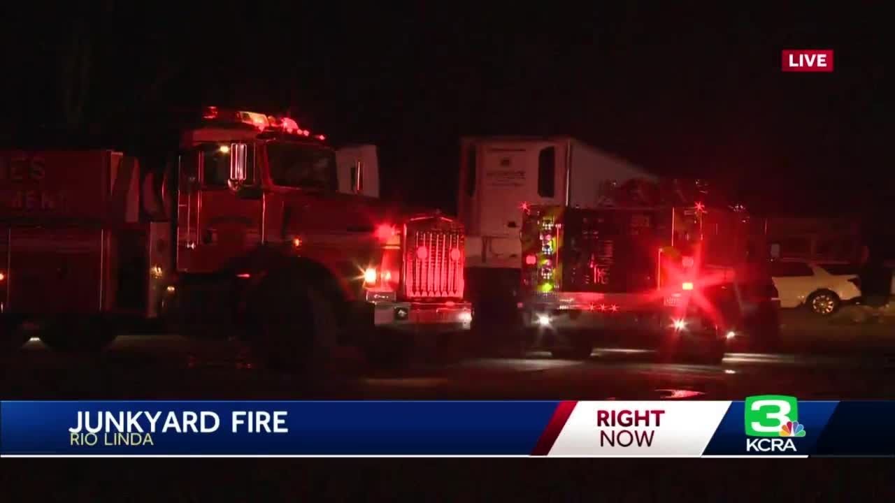 Crews Extinguish Junkyard Fire In Rio Linda Area Of Sacramento County