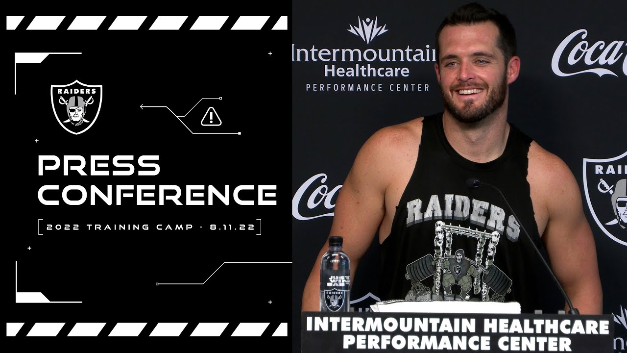 Derek Carr, Malcolm Koonce And Thayer Munford Jr. Pressers – 8.11.22 | Raiders | Nfl